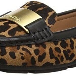 Leopard Print Kids Loafers